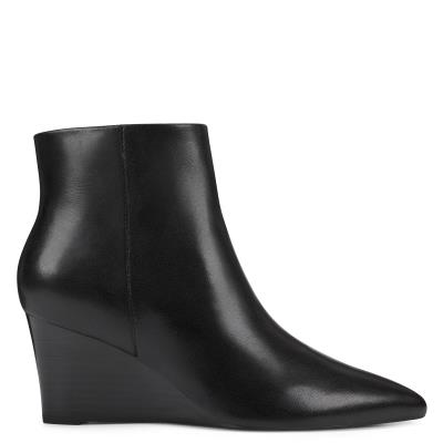 Bottines Nine West Carter Wedge Femme Noir | 4389YGSWD