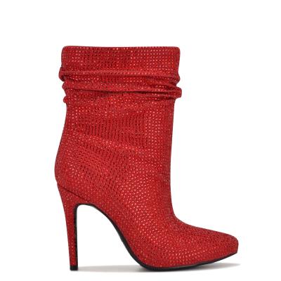 Bottines Nine West Dazzle Robe Femme Rouge | 5497FIHBV