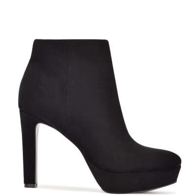 Bottines Nine West Glowup Plateforme Femme Noir | 0378DJNKE