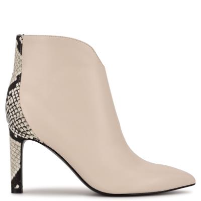 Bottines Nine West Mikale Pointy Embout Femme Blanche | 4623CEFXO