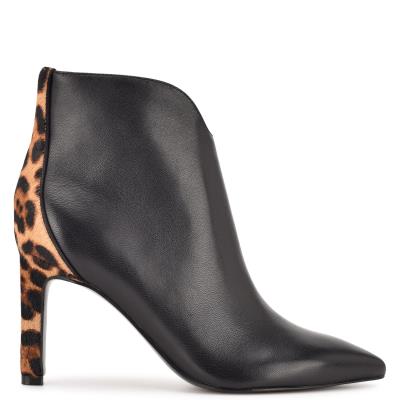 Bottines Nine West Mikale Pointy Embout Femme Noir | 9258JLIUW