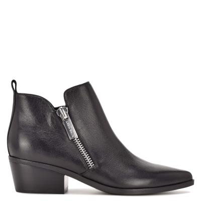 Bottines Nine West Single Pointy Embout Femme Noir | 8465ODART