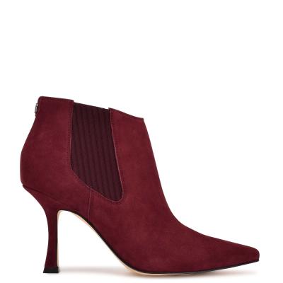 Bottines Nine West Sofia Robe Femme Bordeaux | 0187GKSPB