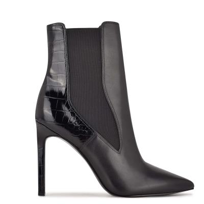 Bottines Nine West Topit Robe Femme Noir | 7498OJFMB