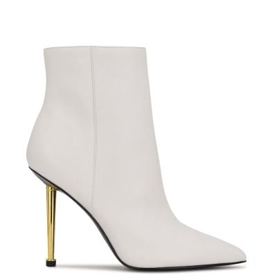 Bottines Nine West Tryin Robe Femme Blanche | 7482GATJP