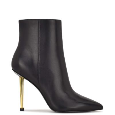 Bottines Nine West Tryin Robe Femme Noir | 3570TDWPU