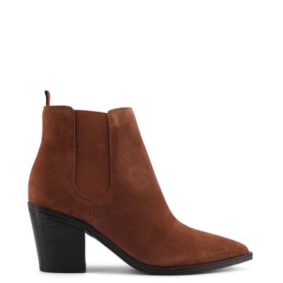 Bottines Nine West Wyllis Block Heel Femme Marron Foncé | 3872XIYJM