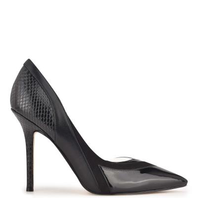 Escarpins Nine West Behave Pointy Embout Femme Noir | 9830TVELS