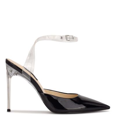 Escarpins Nine West Sparkea Ankle Brides Femme Noir | 2490CJUHM