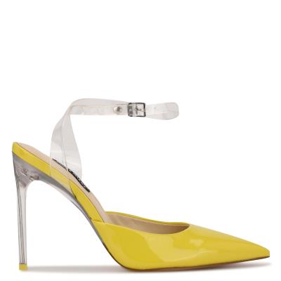 Escarpins Nine West Sparkea Ankle Brides Femme Jaune | 8063GKCBV