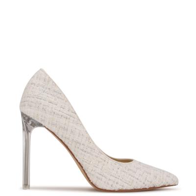 Escarpins Nine West Tatiana Pointy Embout Femme Blanche | 0926VPMHE