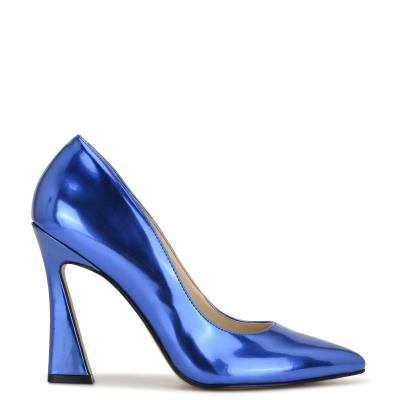 Escarpins Nine West Trendz Pointy Embout Femme Bleu | 7432BYFIN