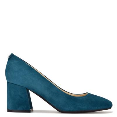 Escarpins Nine West Vibe 9x9 Block Heel Femme Turquoise | 5041QIALT