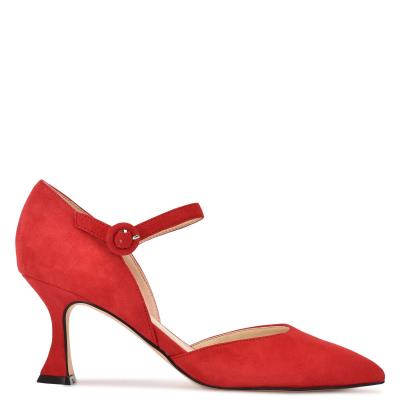 Escarpins Nine West Wanah Pointy Embout Femme Rouge | 5093FZLWB