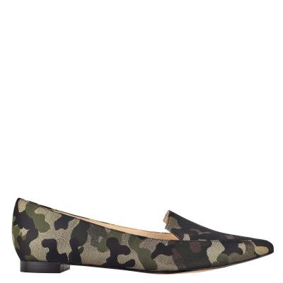 Flats Nine West Abay Smoking Femme Camouflage | 2489IYAET