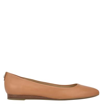 Flats Nine West Ferdi 9x9 Pointy Embout Femme Beige | 5048QPCKM