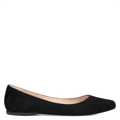 Flats Nine West Speakup Almond Embout Femme Noir | 6532OHLIC