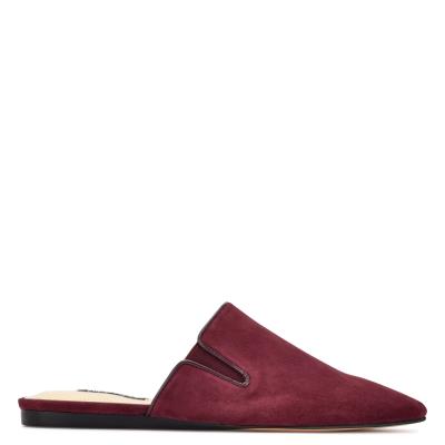 Mules Nine West Freeda Pointy Embout Femme Bordeaux | 7498HITJD