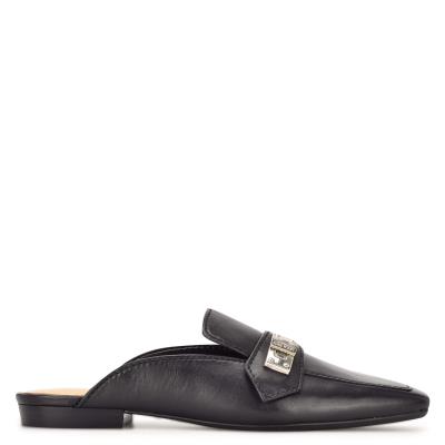 Mules Nine West Neat 9x9 Loafer Femme Noir | 9534AJBYZ