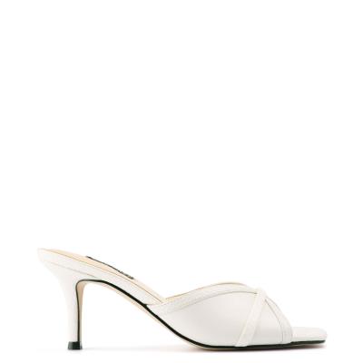 Sandales À Glissière Nine West Dainty Talons Femme Blanche | 8203PYIUH