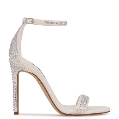 Sandales À Lanières Nine West Toria Ankle Femme Blanche | 6481TFHKO